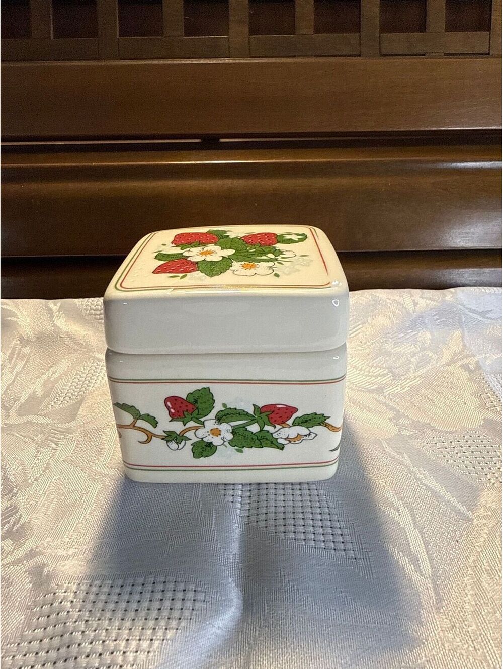 Strawberry Trinket Tray/Votive Holder!